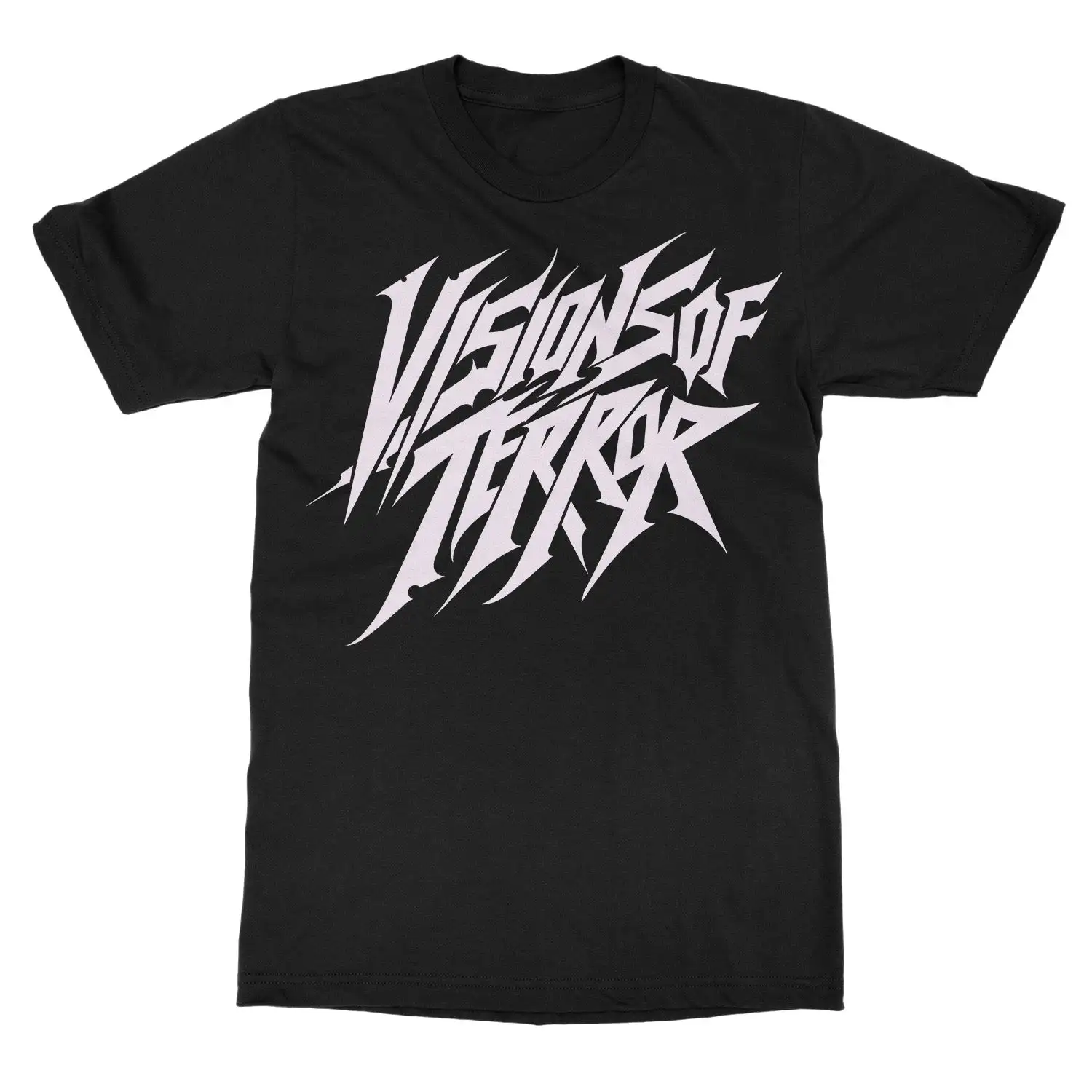 Visions of Terror Logo Band T-Shirt 100% Cotton Graphic Tee Men Women Summer Streetwear Top