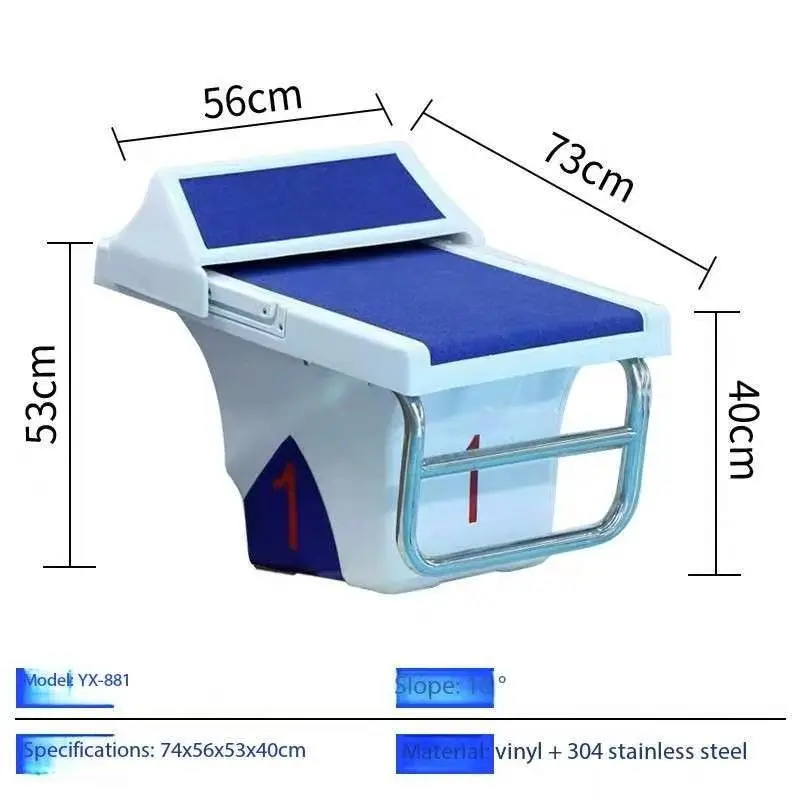 

Factory Standard Anti-Slip Swimming Pool Diving Platform With Jumping Starting Blocks Lifeguard Chair PE Wood PP 2025 New