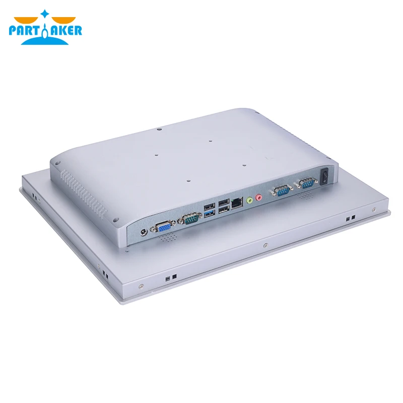 Panel Industri LED 15 Inci Layar Sentuh Kapasitif 10 Titik PC Intel J1900 J6412 I3 I5 Semua Dalam Satu Panel Depan Komputer IP65