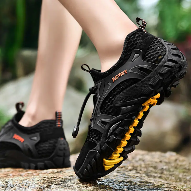 Oddychające buty do wody dla mężczyzn wspinaczka piesze wycieczki buty trekkingowe mężczyźni Outdoor Beach buty do pływania Barefoot Diving Sneakers