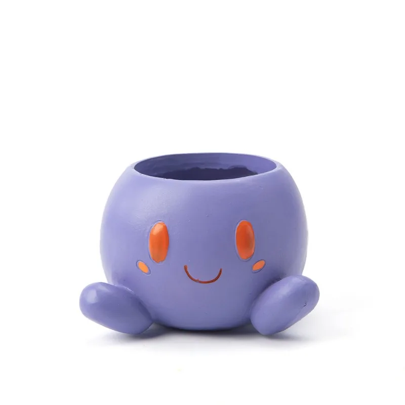 Pot Bunga Aneh Pokemon Vas Rumah Dekorasi Resin Keranjang Penyimpanan Pot Bunga untuk Tanaman Dalam dan Luar Ruangan untuk Dekorasi Rumah Baru