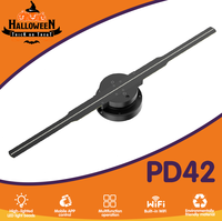 3D Hologram Fan 16.5in Projector WiFi 3D Projector with 244 LED Light Beads for Business Store Advertising 100‑240V