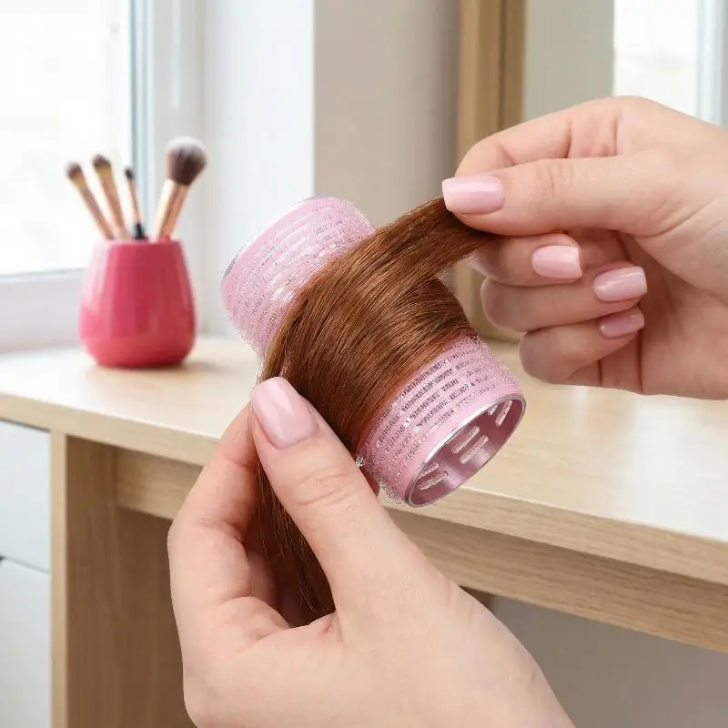 

Цветные алюминиевые термобигуди с самоклеящимся покрытием, 5*9 см, 3*9 см, нейлоновые, с быстрым нагревом, самозакрепляющиеся, для челки