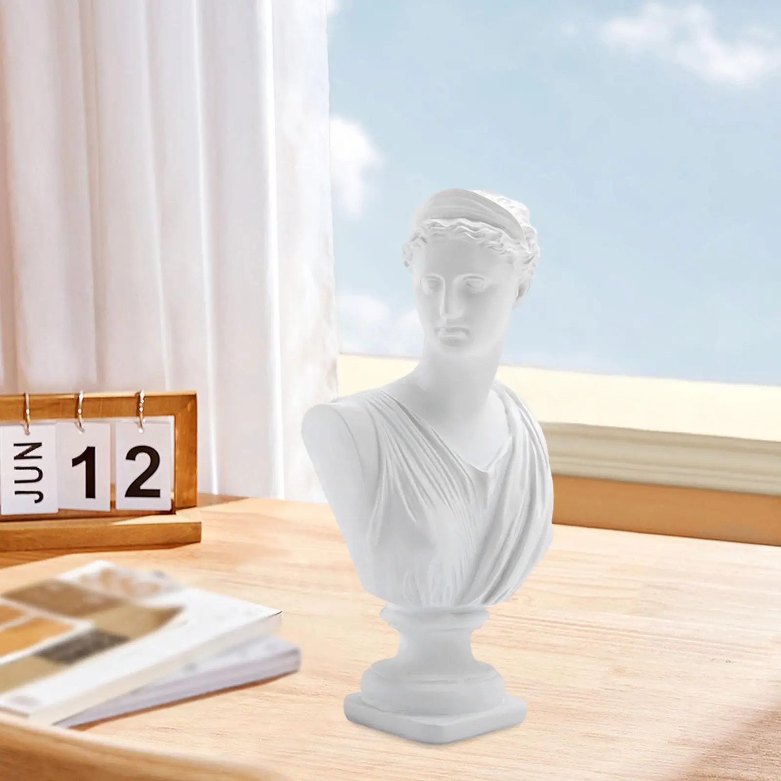 

Greek Goddess Statue Collections 6.69x4.13x12.20inch Greek Mythology Figurine for Balcony Living Room Bookshelf Entrance Desk