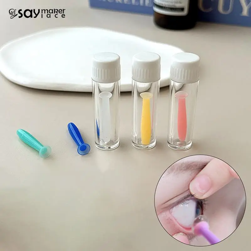 

Men Women Handy Silicone Contact Lenses Small Inserter PlungerSuction Cups Stick For Mini Contact Lens Inserter Remover Tool