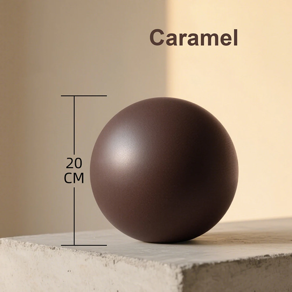 20cm Matte Exercise Ball Barre Stretching Strength Core Training Gym Fitness Small Yoga Pilates Ball Workout Accessory