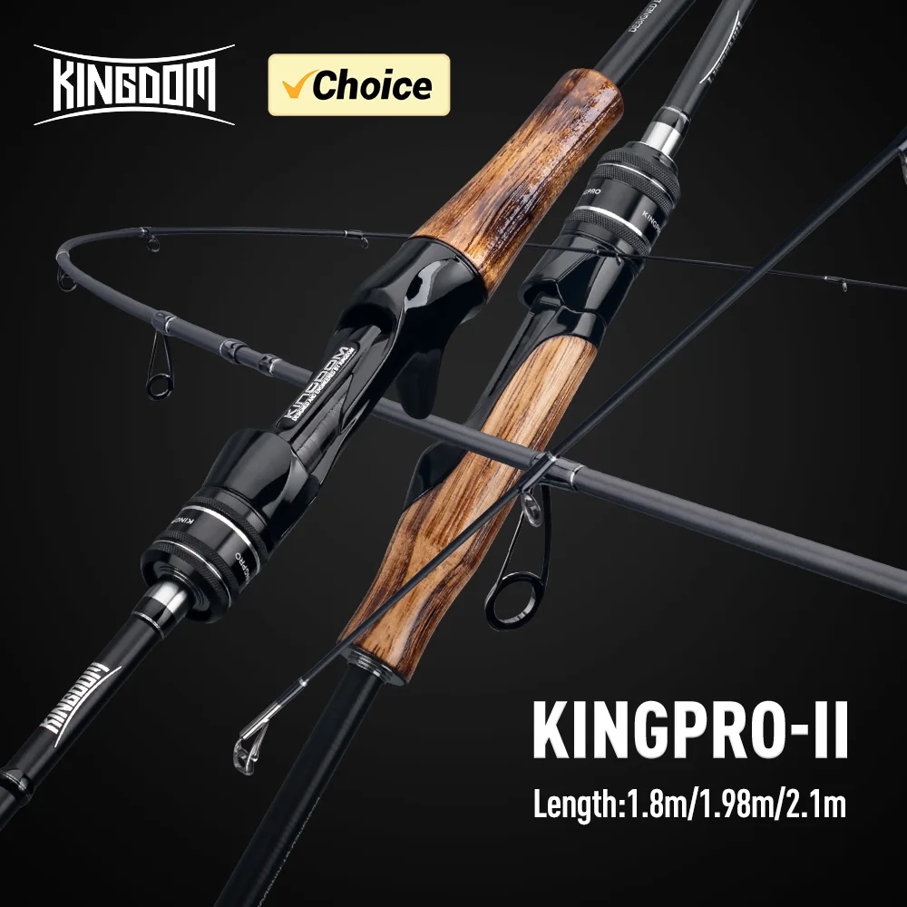 

Спиннинговая удочка Kingdom Kingpro II 1,8 м 1,98 м 2,1 м M ML L Power, 2 секции, карбоновая удочка для ловли окуня