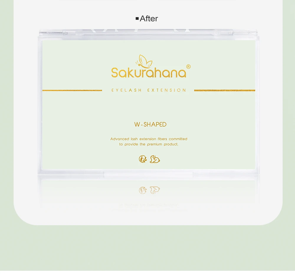 SAKURAHANA Fuchs 3D 4D 5D Geformte Wimpern Fasern Falsche Katzenaugen-Wimpernverlängerung Vorgefertigte Volumen-Fuchs-3D-Form Wimpern – Detail 4