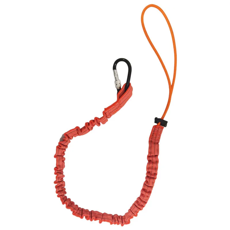 Professionelle Hohe Höhe Schutz Sicherheit Elastische Puffer Sling Gürtel Karabiner Haken Luft Arbeit Anti Fall Off Seil Schutz