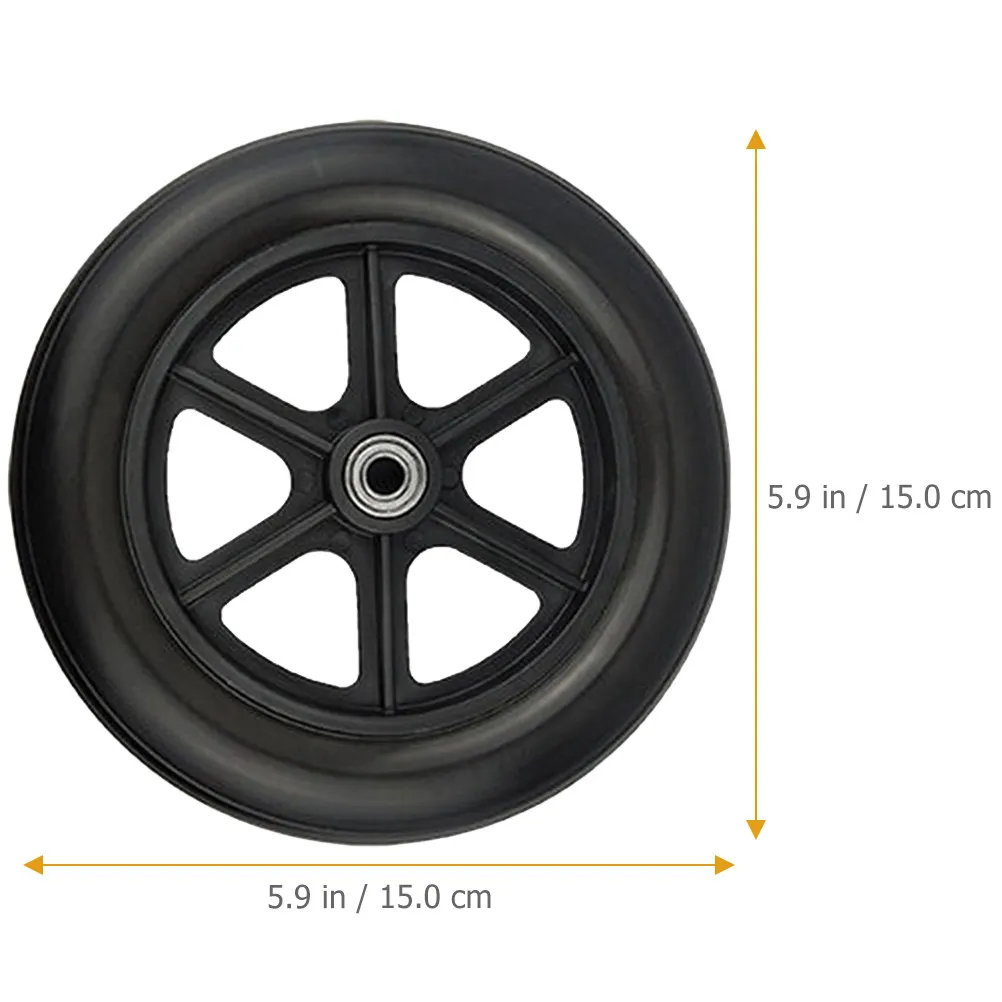 2Pcs Premium Front Caster Wheels for Wheelchairs Strong Bearing Capacity Deformation-Resistant Easy Installation Mobility Aid