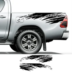Pickup Bed Mudslinger Style Sticker For Ford F150 Toyota Hiliux Dodge RAM Isuzu Dmax GWM Cannon Car Splash Kit Truck Decor Decal