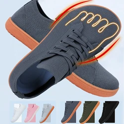 Moda Unisex scarpe più larghe maglia traspirante uomo scarpe a piedi nudi a punta larga nuovi appartamenti morbida suola a goccia Zero scarpe più larghe Sneakes di grandi dimensioni