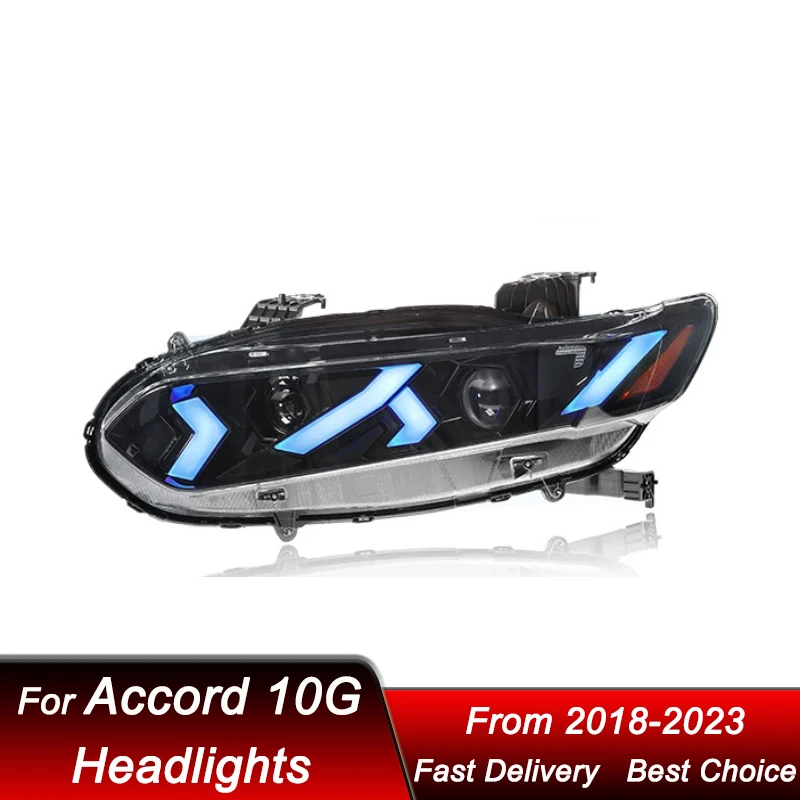 

Car Led Headlights For Honda Accord 10G 10.5G 2018-2023 Lamborghini style LED Assembly Upgrade Projector Lens Accessories Kit