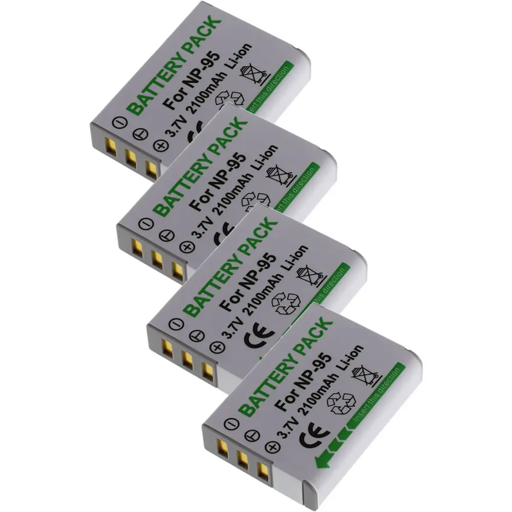 4 шт. FNP-95 FNP95 NP-95 NP95 DB-90 DB90 аккумулятор для Fuji X100S X-S1 Real 3D W1 F30 X100 F31fd X30 X100T X70