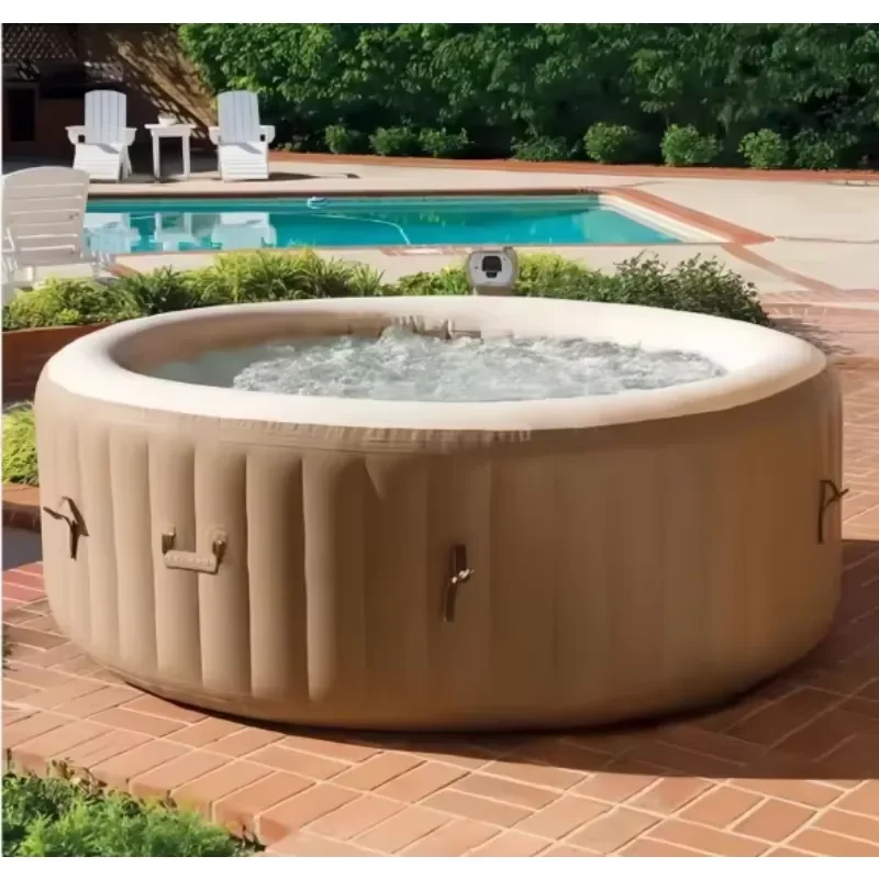 2m High Quality Jacuzzi Portable Spa for 4-6 Person Hot Tub Inflatable Swimming Pool PVC Inflatable SPA Tub