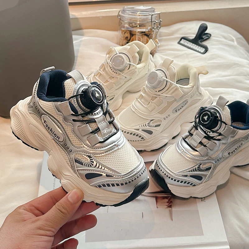 2026 Spring New Big Kid Hot Casual Shoe Fashion Childrens Shoes Boys Girls Sneakers Chunky Shoes High Aesthetic Children Shoes