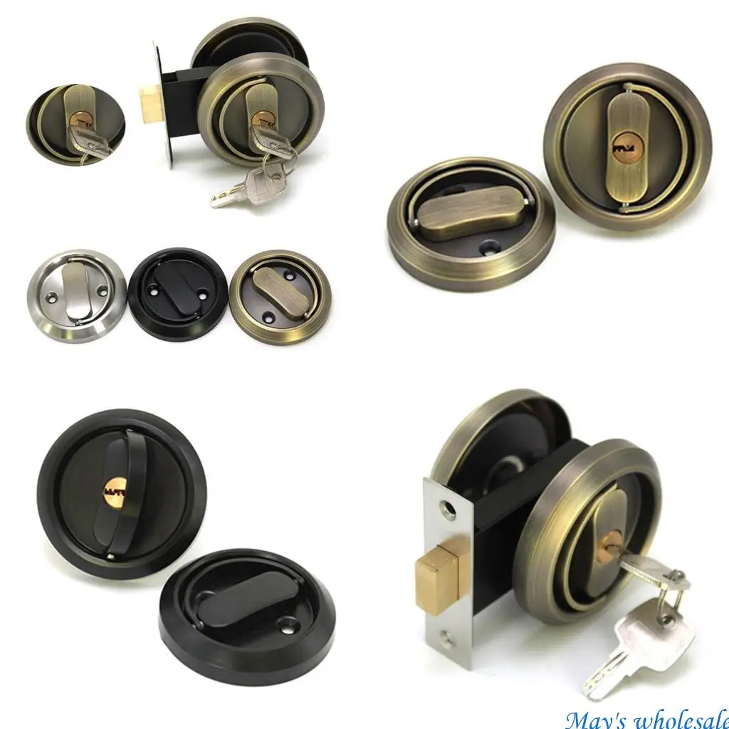 304 Stainless Steel Invisible Door Lock Adjustable Concealed Door Handle Lock 448A