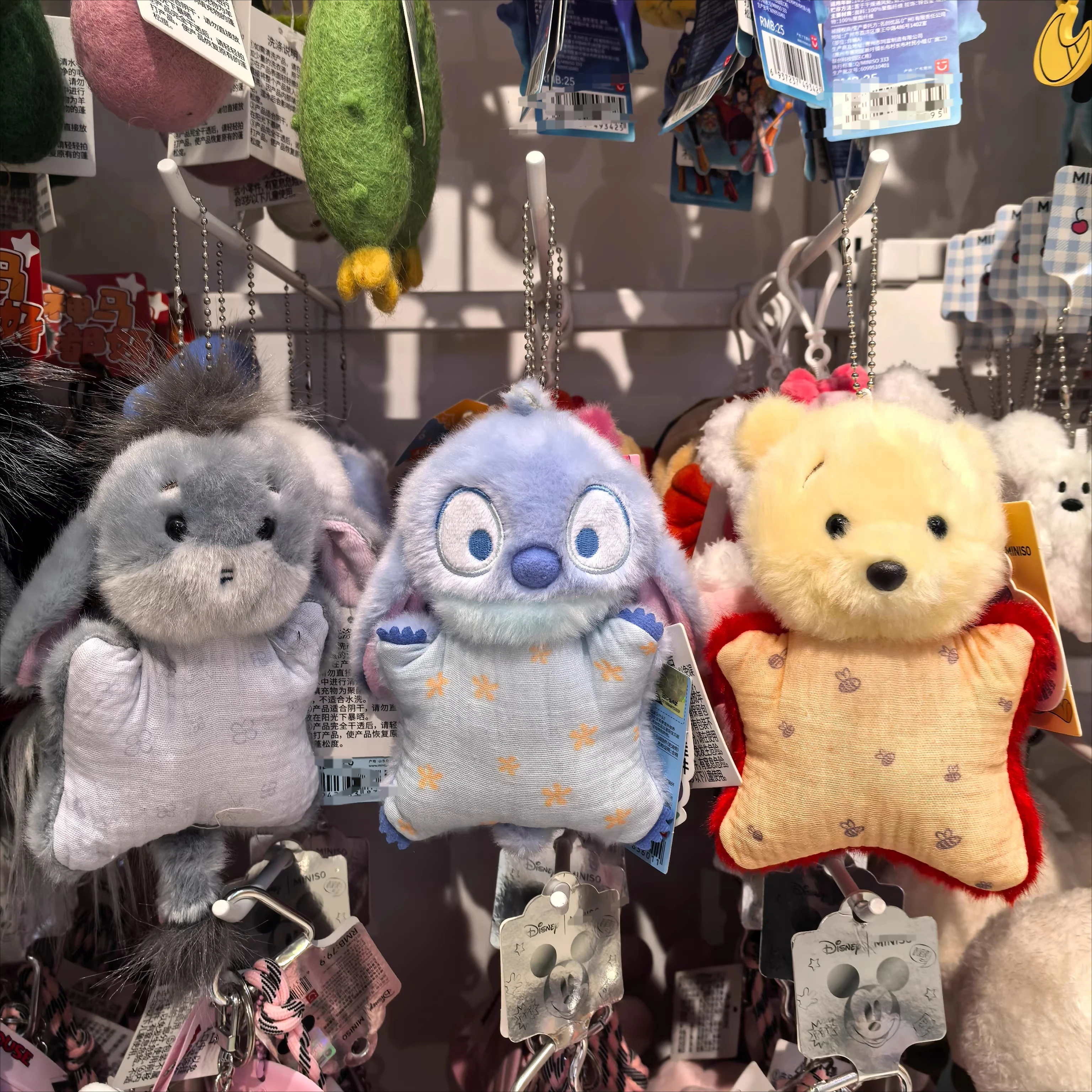 

Disney Lavender Theme Squeeze Toy Pendant Cute Cartoon Stress Relief Keychain Hanging Ornament Collection Slow Rising Bag Charm