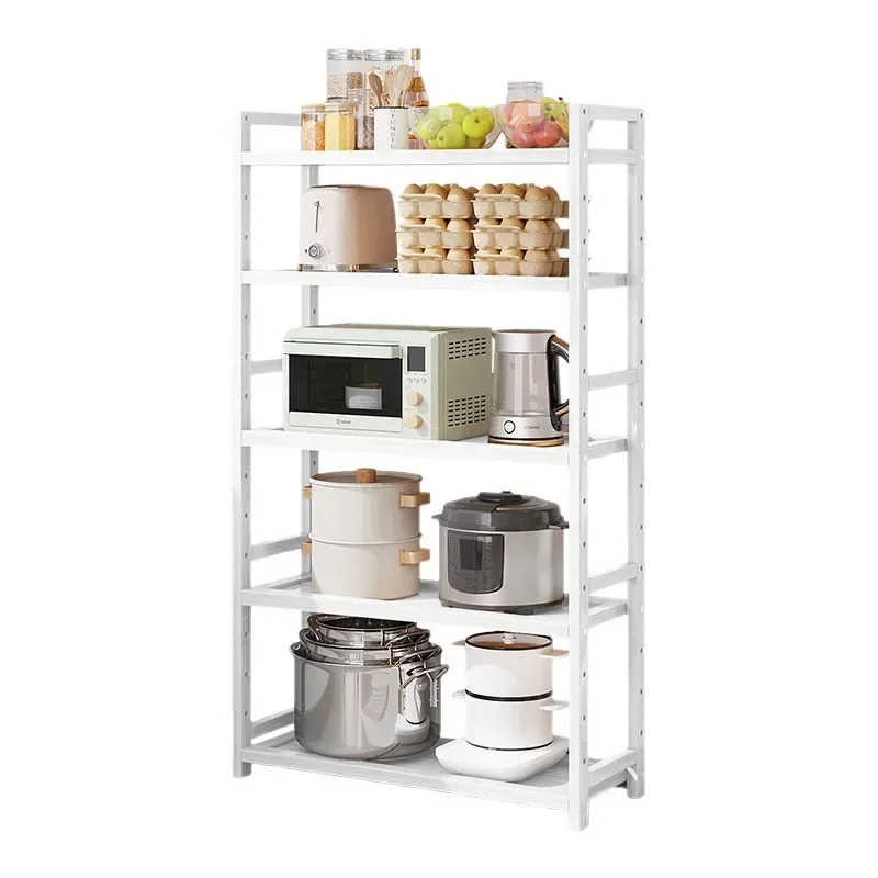 

Kitchen Shelf Floor to Floor Multi-layer Microwave Oven Storage Shelf Multifunctional Vegetable Seasoning Storage