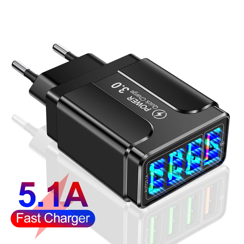 20W Multi-Port-USB-Ladegerät, schnelles Ladegerät für iPhone, Samsung Galaxy S24 Ultra, Xiaomi, iPhone 16, 15, schneller Ladeadapter
