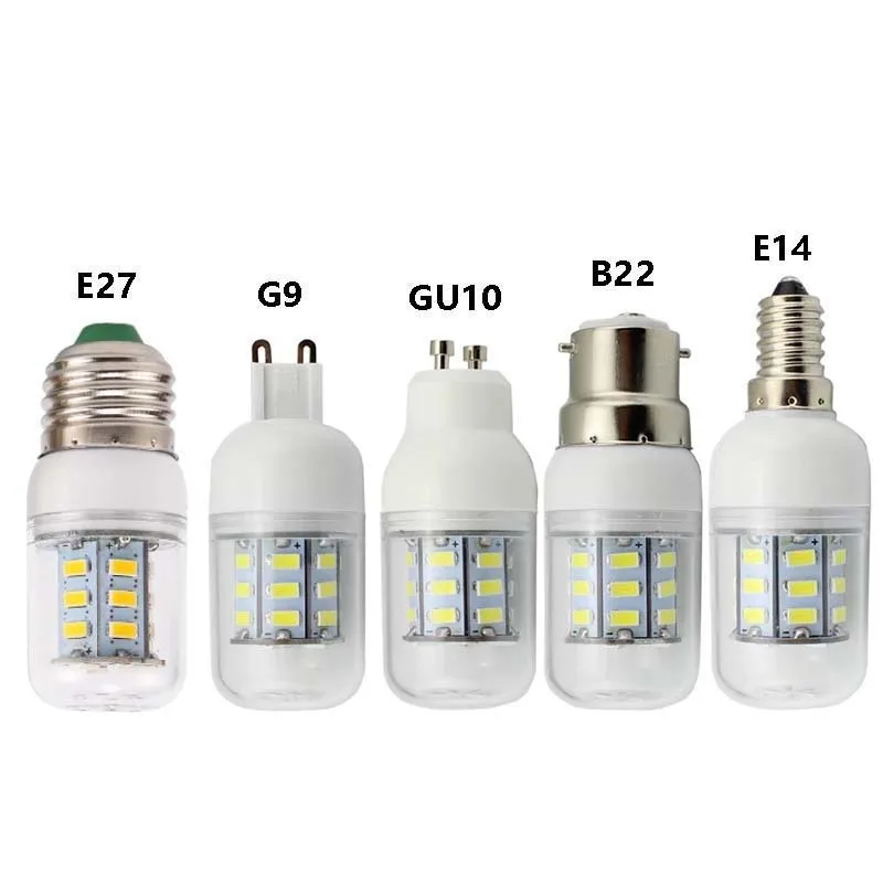 LED Bulb E27 LED Lamp 5730 SMD LED Lights Corn Bulb 24 36 48 56 69 72Leds E14 Chandelier Candle Lighting Home Decoration