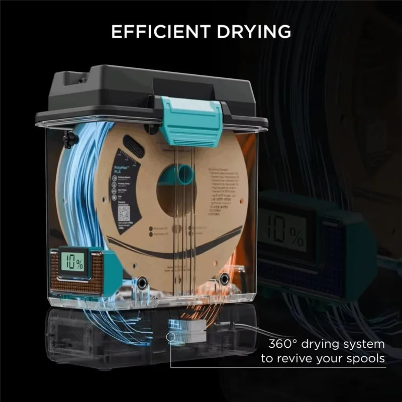L93A-For Polymaker Polydryer Filament Dryer And Filament Storage For FDM/FFF 3D Printer Filament Dry Box US Plug