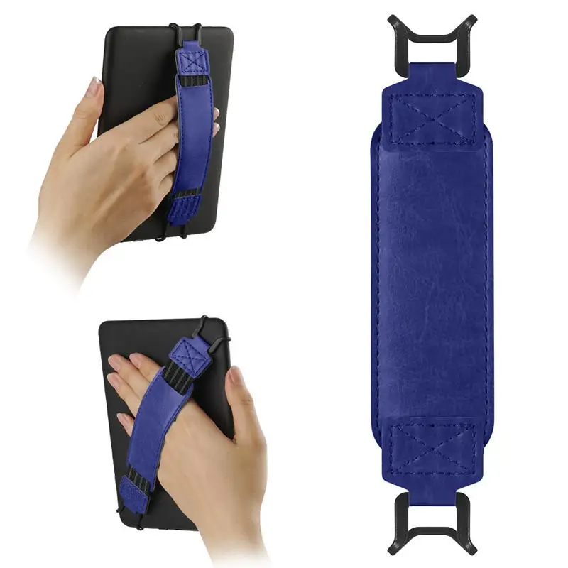 Universal E-Reader Sicherheit Handschlaufe Halter für 6-7" iPhone Finger Grip PU Leder Gummibänder Gürtel für Kindle Kobo Tablets – Detail 18