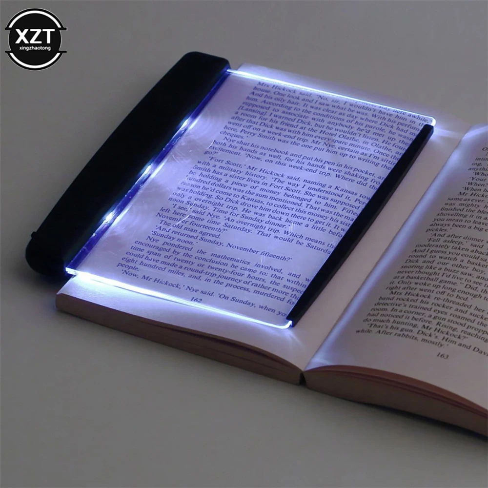 

1pc Creative Flat Plate LED Book Light Reading Night Light Portable Travel dormitory Led Desk Lamp Eye Protect for Home Bedroom