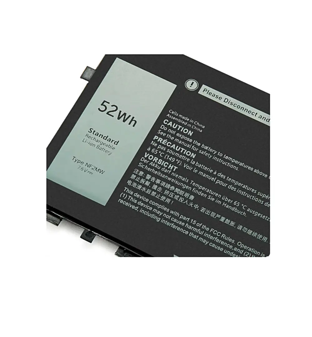 

Аккумулятор для ноутбуков Dell Latitude 7400 2-в-1, Latitude 9410 (0G8F6M), E7270, E7260 (0C76H7), 9410 P110G, 7.6V 52Wh NF2MW