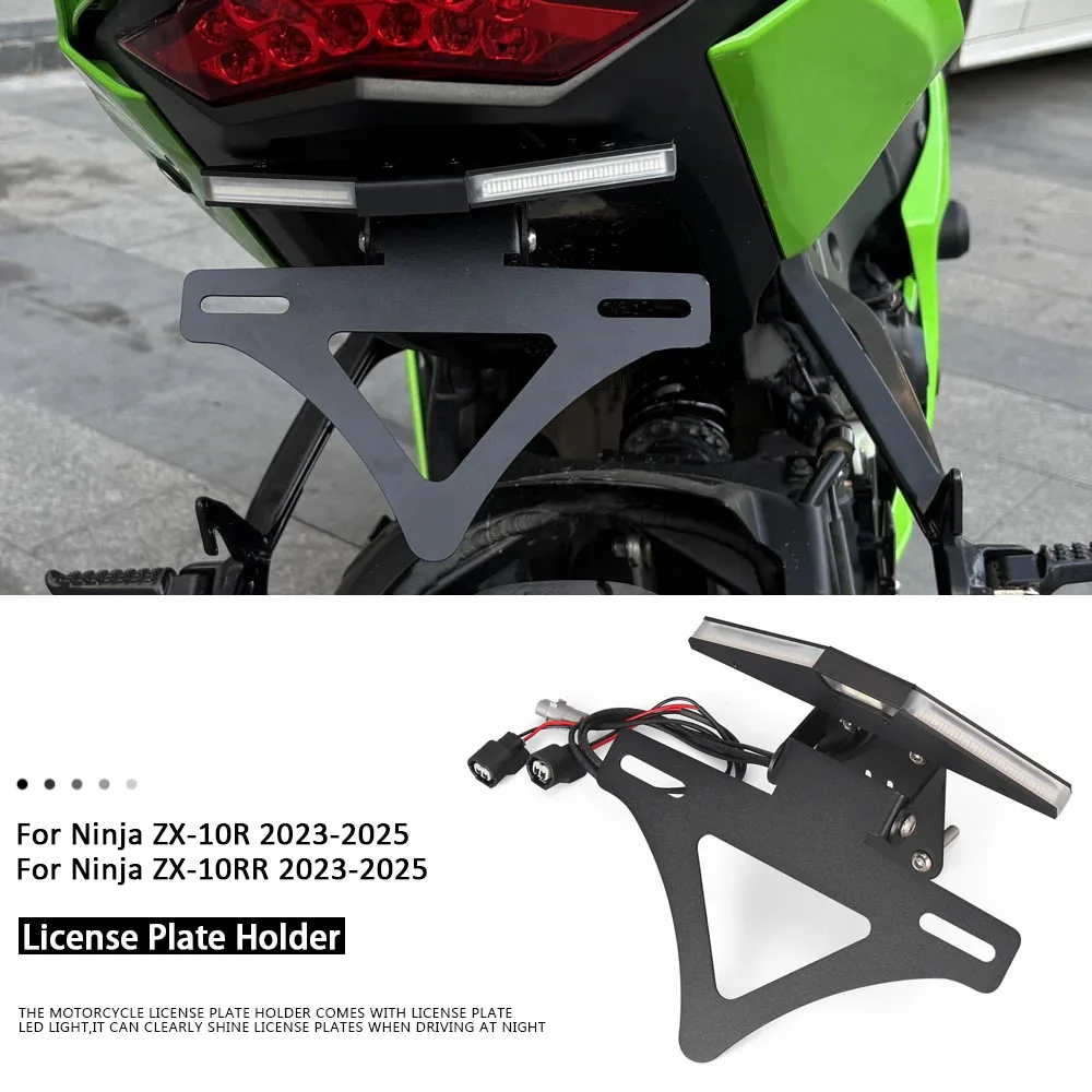 

LED Light Tail Tidy License Plate Holder ZX 10R 10RR Motorcycle Fender Eliminator For KAWASAKI Ninja ZX10RR ZX10R ZX-10R ZX-10RR