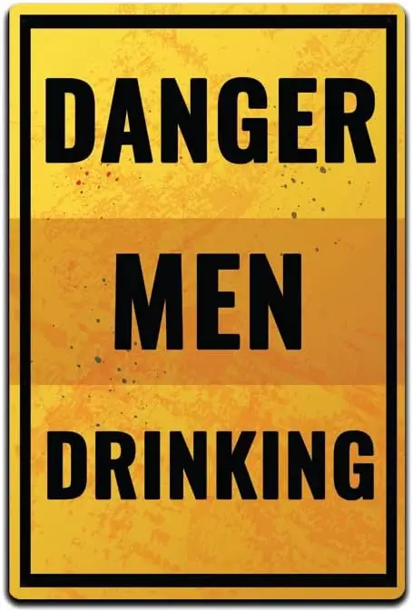 Tin Signs Home Wall Décor |Tin Signs Man Cave Decor | Lightweight Aluminum Metal Sign 12 x 8 in. | Garage Basement Bar Loun sign