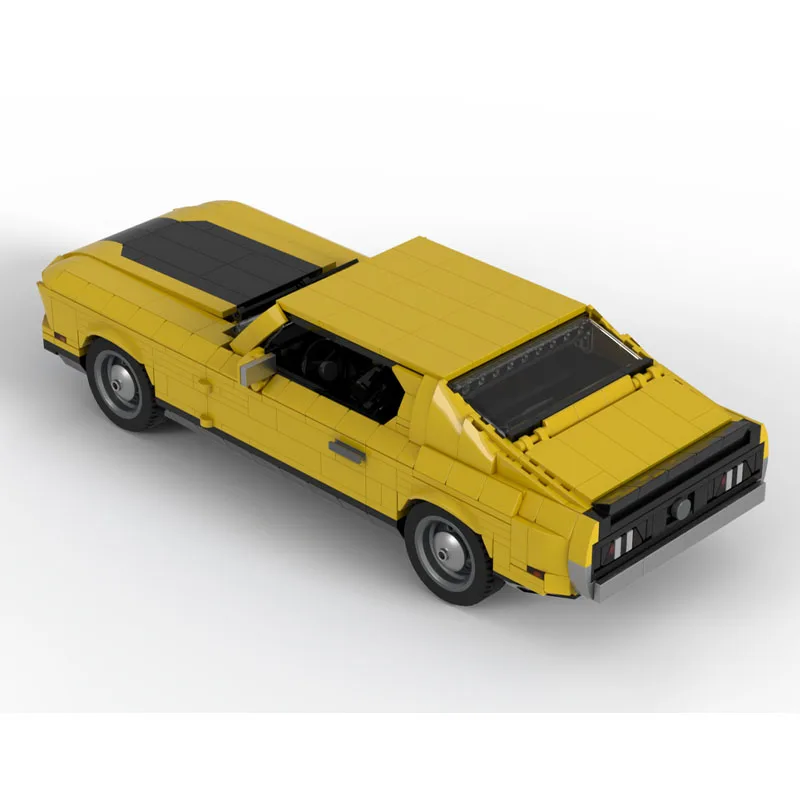 

MOC-258599 New Urban Sports Yellow Supercar Racing Building Block Model 1284 Parts Boys Children's Birthday Christmas Toy Gift