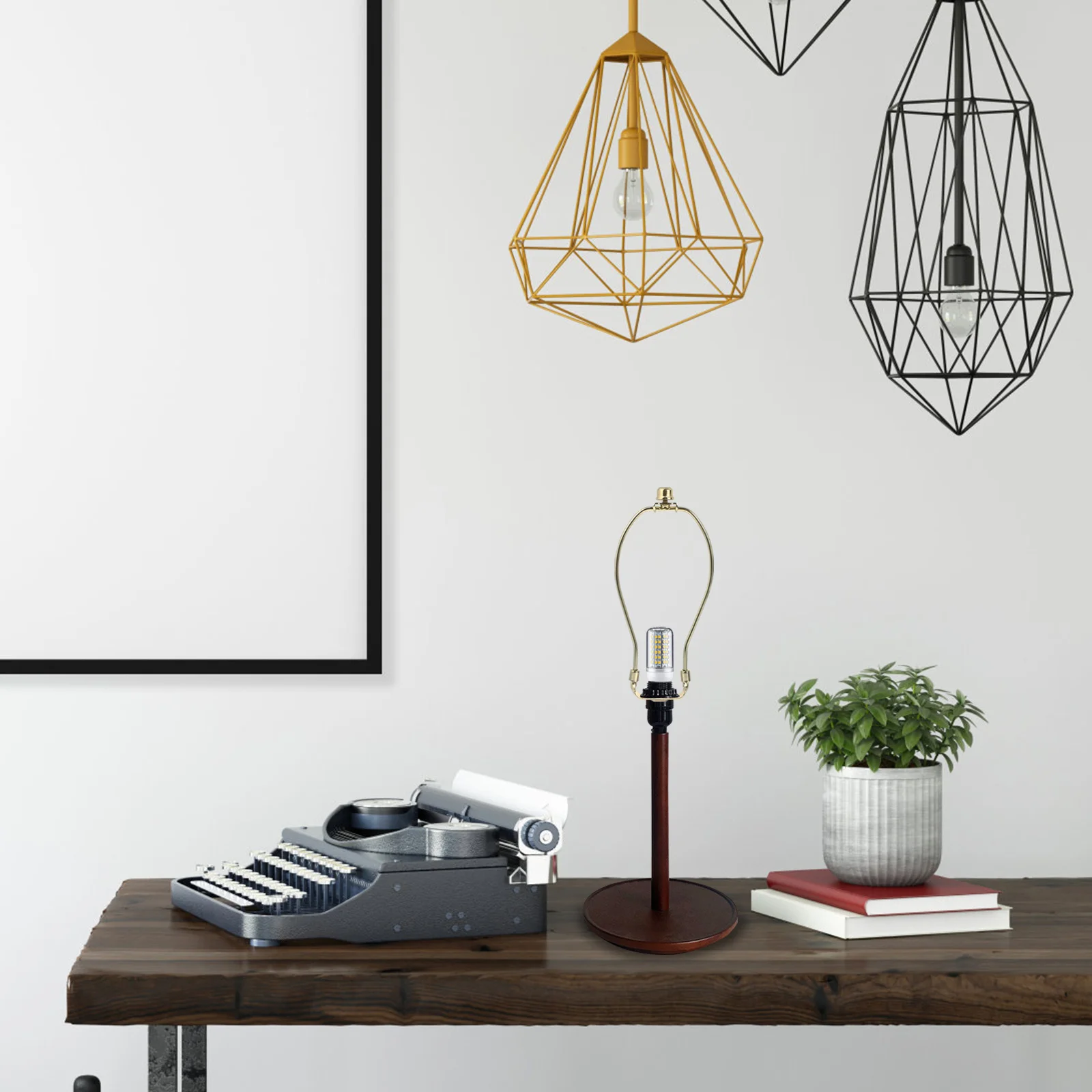 Kit di 2 Supporti per Paralume, Parti di Ricambio Robuste e Antiruggine per Lampade da Tavolo e da Terra, Accessori per Illuminazione Casa e Ristorante