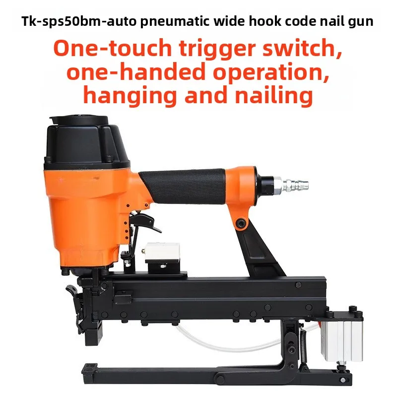 Automatic Bend Hook TK-44A/SPS50BJ Paper Packaging Wide Size Nail Gun with Bottom Support