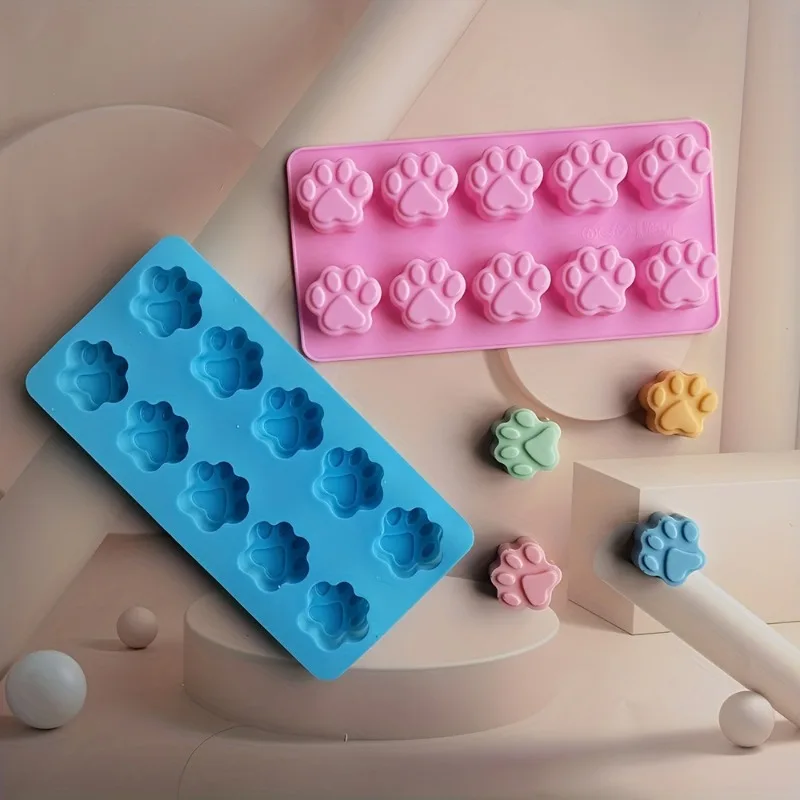 1pc Crystal Candy Desserts Ice Cube Gum Paste Cupcake Cake Topper Decoration Soap Mould Handmade Ice Cream