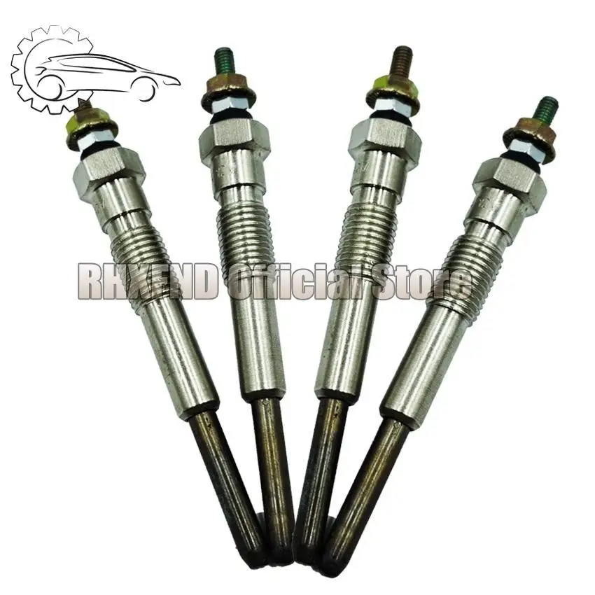 4PCS 19850-64050 Glow Plug Assy For Toyota COROLLA SPRINTER CARINA FF AVENSIS CALDINA LITEACE TOWNACE 2CT 3C 3CE