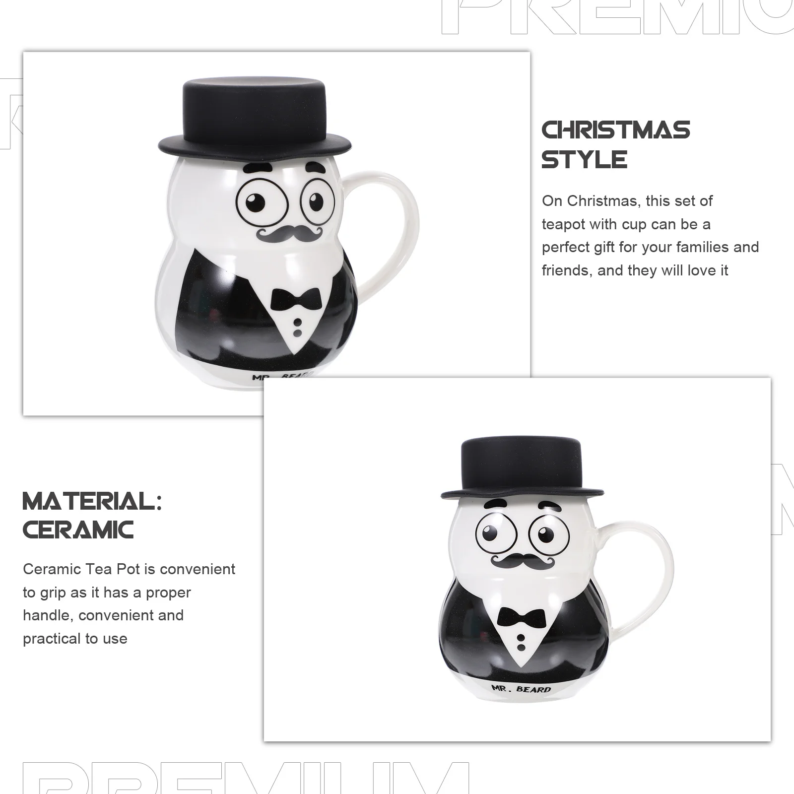 

Christmas Snowman Ceramic Coffee Mug Cartoon Hot Cold Resistant Snowman Water Mug Ideal Xmas Gift for Party Breakfast Drinks