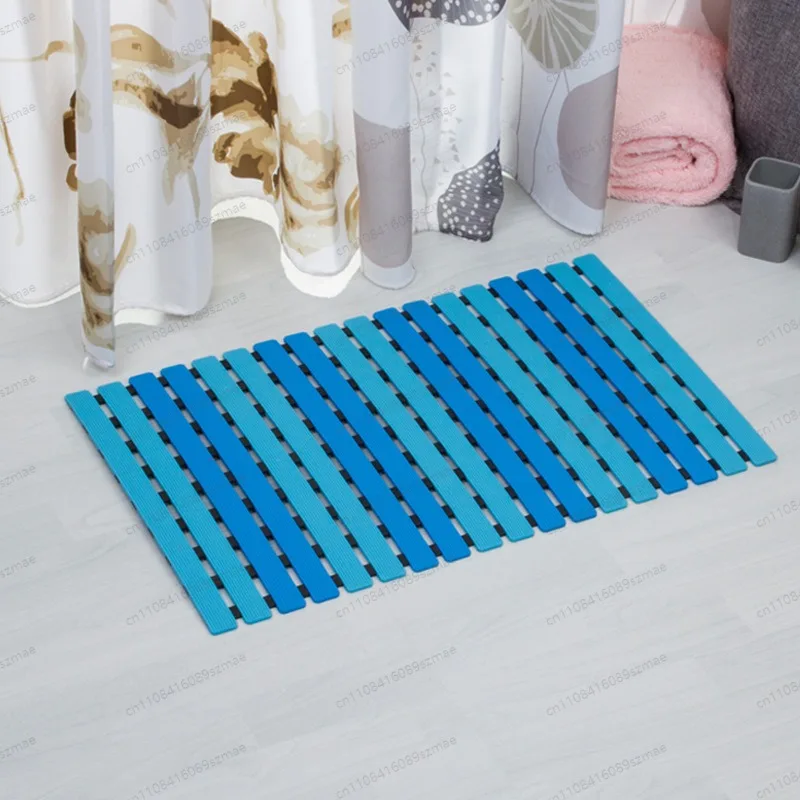 

37*68cm Splicable Anti-Slip Bathroom Entrance Mat, Dirt Resistant Washroom Foot Pad Suitable for Elderly