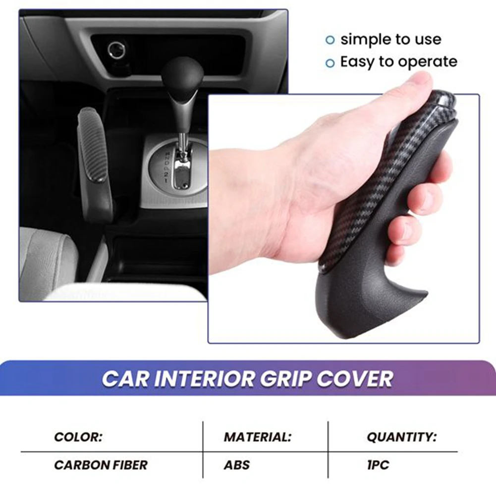 

47115-SNA-A82ZA Carbon Car Interior Parking Emergency Hand Brake Handle Lever Grip Cover For Honda Civic 2006-2011-T47C