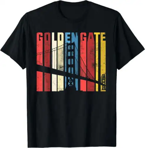 Retro Golden Gate Bridge San Francisco California Souvenir T-Shirt