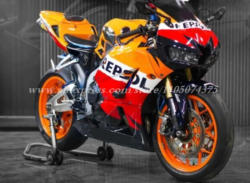 

4Gifts New ABS Motorcycle Fairings Kit Fit For HONDA CBR600RR F5 2013 2014 2015 2016 2017 2018 2019 Bodywork Set Orange Red