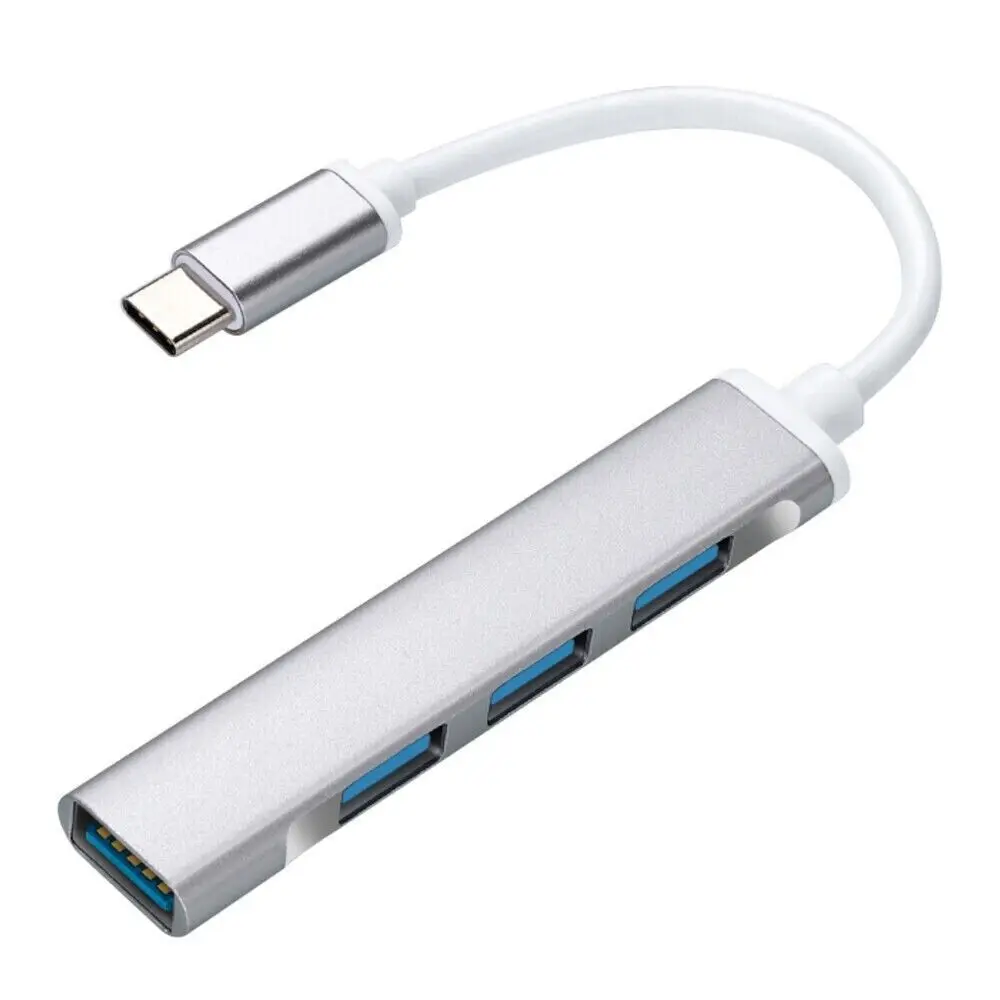 IPad USB-C Type C to USB 3.0 4 Port Hub Splitter For PC Mac Phone MacBook Pro