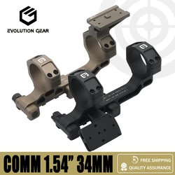 EVOLUTION GEAR 34mm 30mmTube C1 Modular Riflescope Mount 1.54 1.70 1.93inch with Offest Mount Airsoft Wargame Hunting Tactical