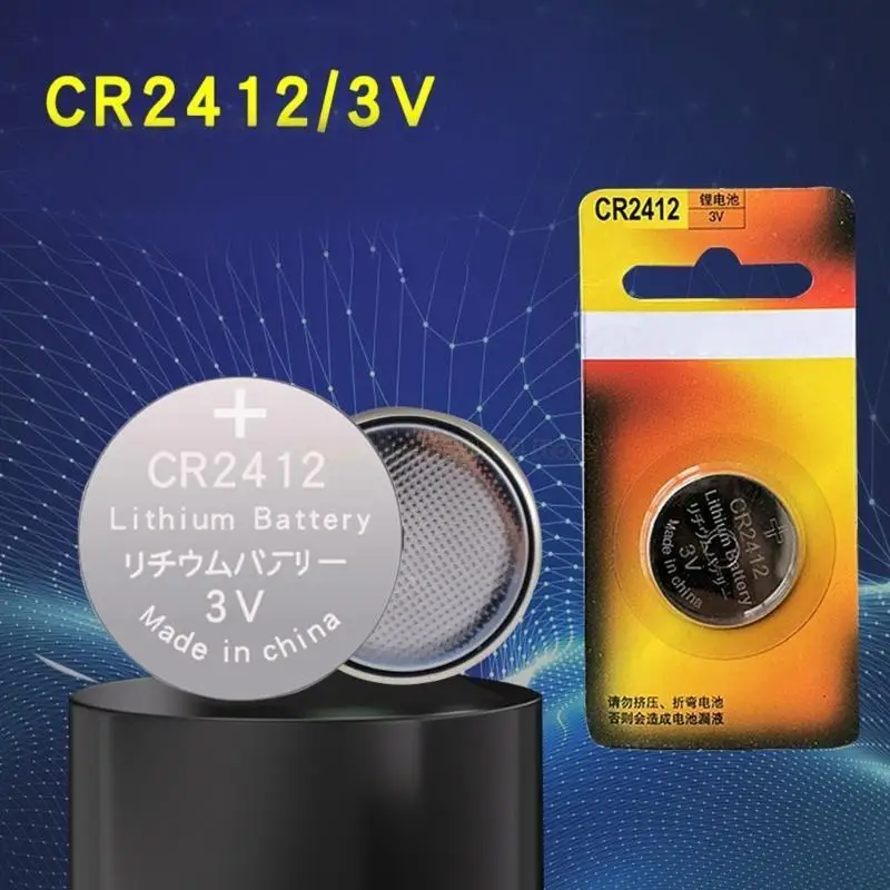 

CR2412 3V Lithium Battery Long-Lasting Button Cell for Car Keys,High Energy Controllers & Electronics Electronic Devices