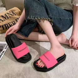 Female Shoes on Sale 2024 New Korean Fashion Women's Slippers Lightweight and Comfortable Casual Flat Slipper Pantuflas De Mujer