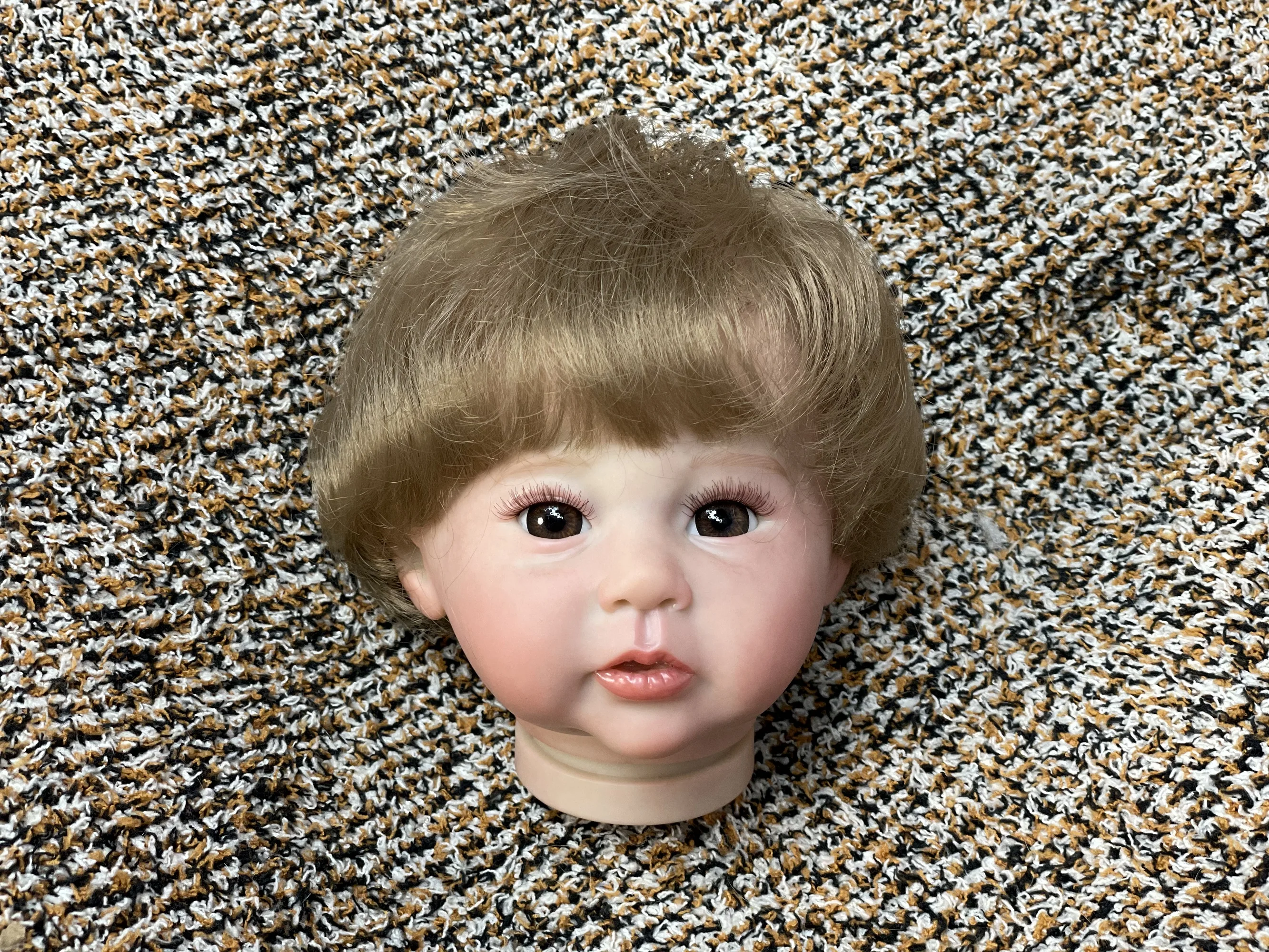 19 Polegada bonito raven reborn boneca kits pintados realista em branco vinil boneca kits inacabado bebê boneca peças bebê reborn kукла