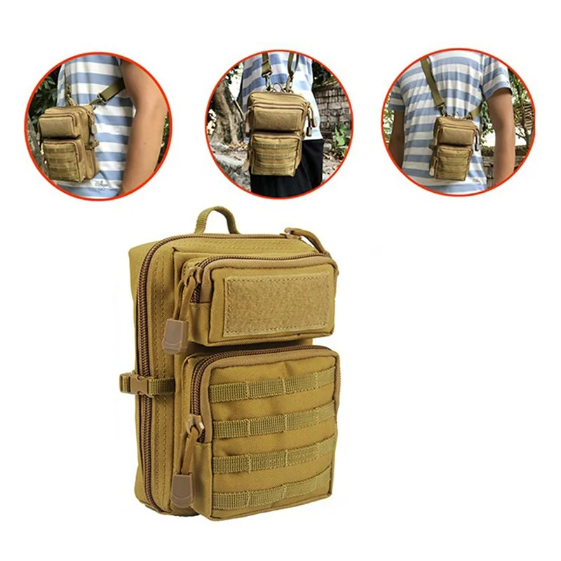 Useful Multifunction Tactical Pouch Molle Hip Waist EDC Bag Wallet Purse Phone Holder Bags Camping Hiking Hunting Fanny Pack