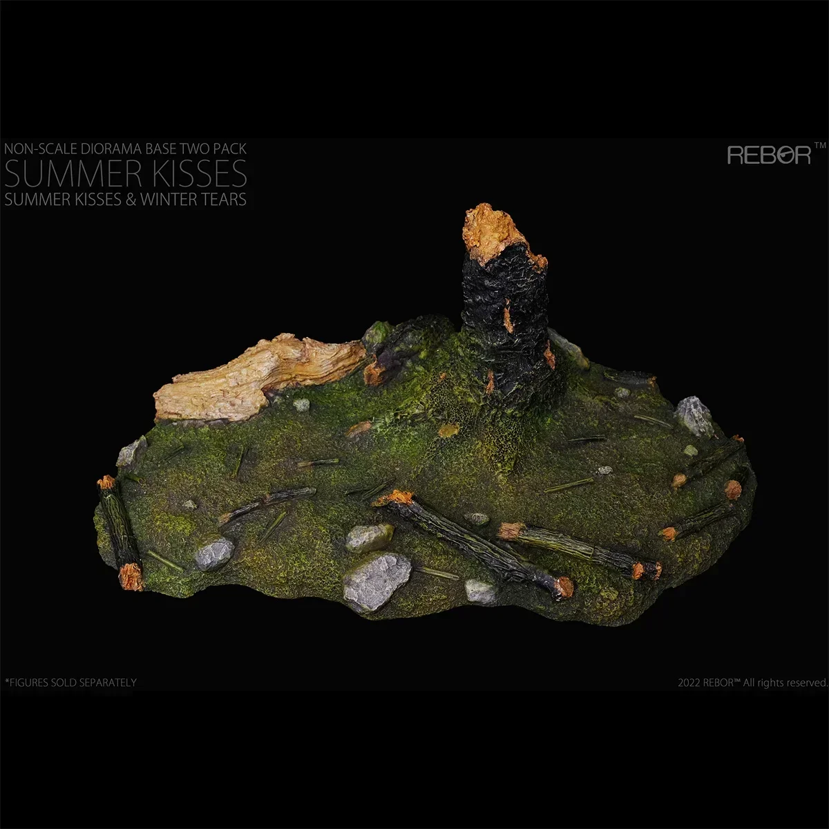 2 szt. REBOR Diorama Base Model dwa opakowania letnie pocałunki i zimowe łzy na figurkę dinozaura