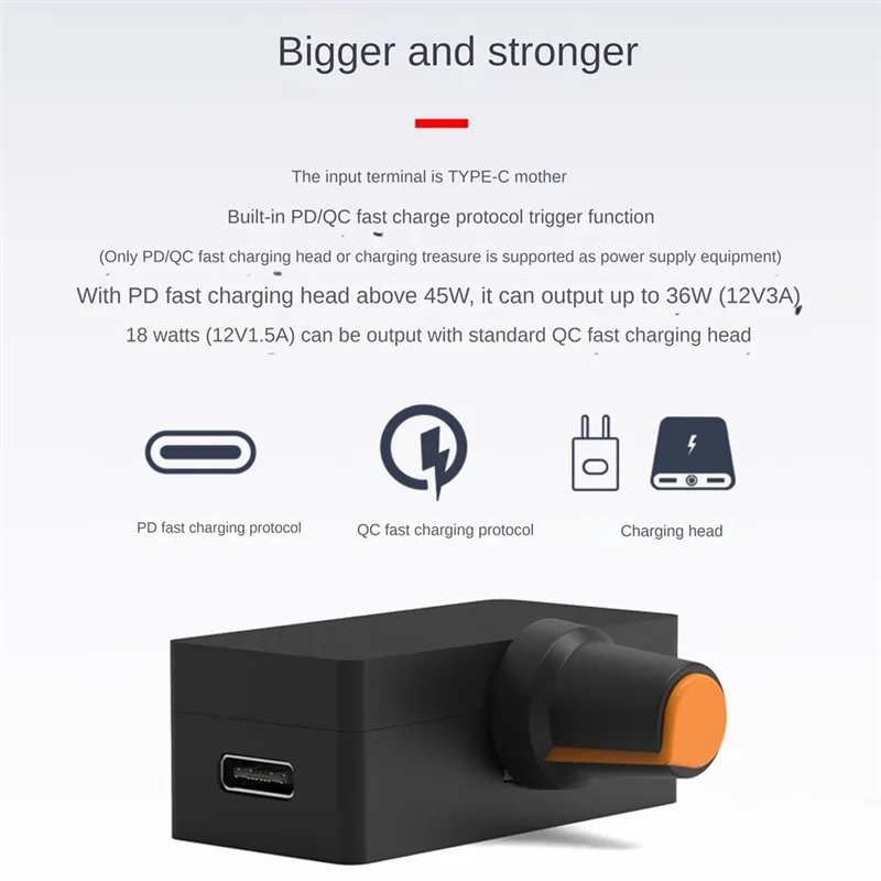 ABBN-High-Power PWM Speed Controller 4Pin Violent Fan Governor PD QC Fast Charging Power Supply DIY Water Cooling Radiator Durab