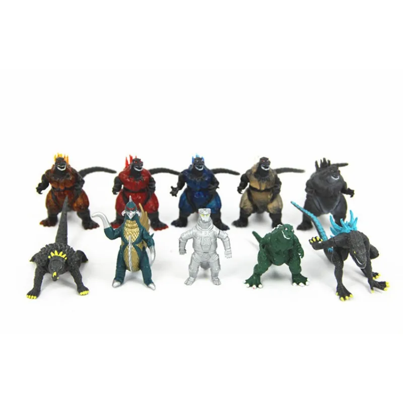 10pcs/set Godzilla Movie Peripheral Mothra King Ghidorah Figure Model Desktop Ornament Collection Toy Gift - view 5